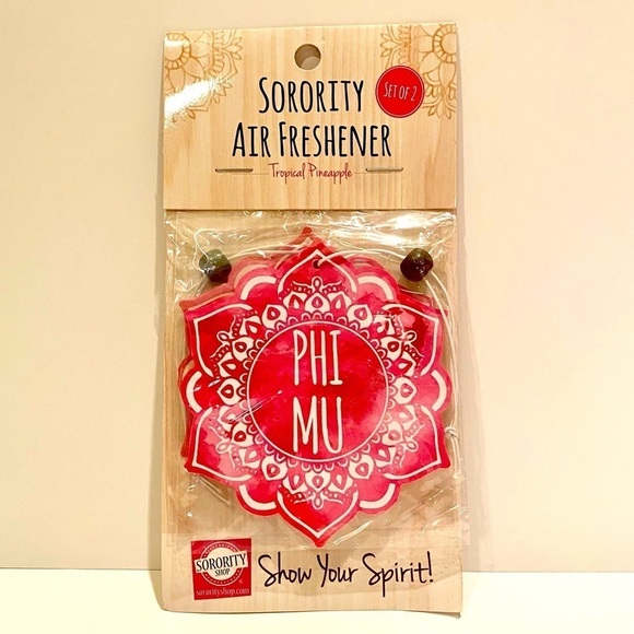Sorority Shop Other - Phi Mu Sorority Air Freshener-Tropical Pineapple